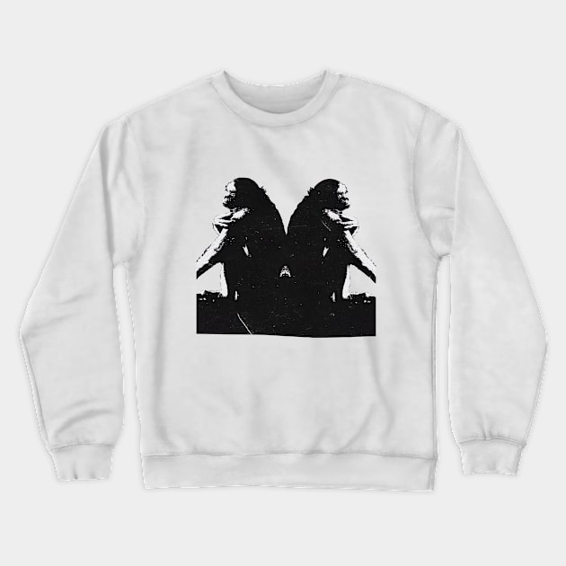 A Contemplative Chimpanzee Crewneck Sweatshirt by Calisi